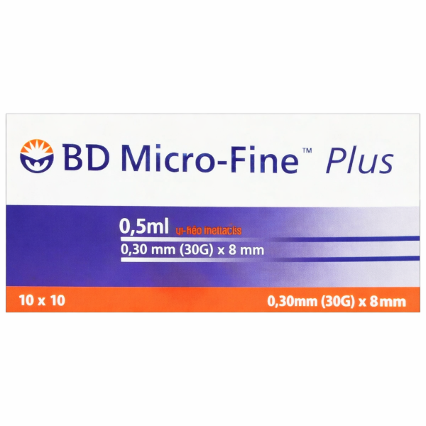 BD Micro-Fine Plus İnsülin Enjektörü 0,5 ml 10'lu